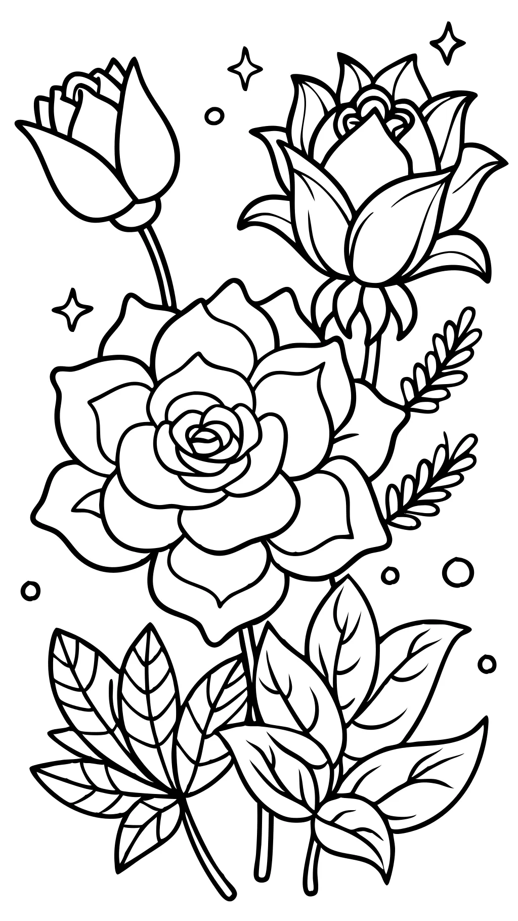 coloriages de fleurs libres